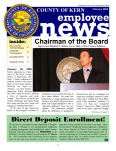 Kern County Public Information - Employee News