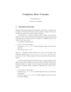 Coalgebra / Anamorphism / Function / F-algebra / Initial algebra / Category theory / Mathematics / F-coalgebra