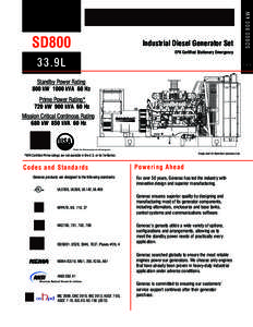 Industrial Diesel Generator Set  SD800 800 kW SD800