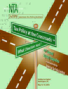 ATPI American Tax Policy Institute  Tax Pol ic  y at the
