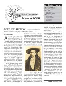 ­I n T h i s I s s u e Featured Article Wild Bill Hickok...............................1  Special