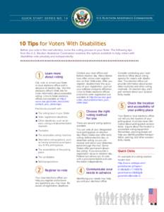 10 Tips for Voters With Disabilities