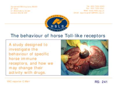 The pharmacology of equine Toll-like receptors