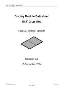 Display Module Datasheet 15.4” 2-up tiled Part-No, RevisionDecember-2014