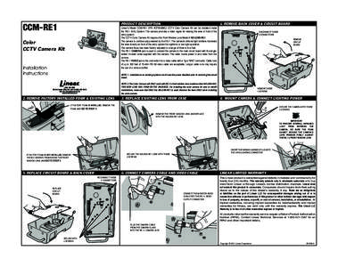 PRODUCT DESCRIPTION  CCM-RE1 Color CCTV Camera Kit