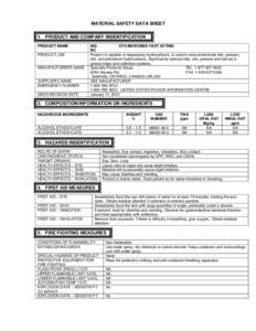 MATERIAL  SAFETY  DATA  SHEET