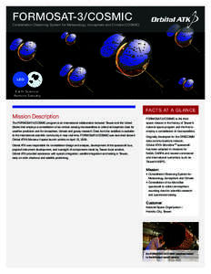 FORMOSAT-3/COSMIC  Constellation Observing System for Meteorology, Ionosphere and Climate (COSMIC) LEO Earth Science/