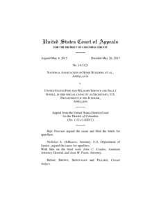 United States Court of Appeals FOR THE DISTRICT OF COLUMBIA CIRCUIT Argued May 4, 2015  Decided May 26, 2015