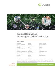 Information technology / Computing / Economy / Business intelligence / Formal sciences / Data management / Data mining / Text mining / Prescriptive analytics / Analytics / Unstructured data / Big data