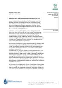 Microsoft Word - Dok nrHøringssvar til Skybrudsplan 2012 fra Amager Vest Lokaludvalg