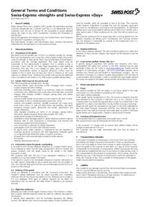General Terms and Conditions Swiss-Express 