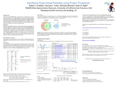 Identifying Cross-linked Peptides using Protein Prospector 1 Chalkley , 1 Trnka ,