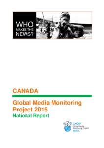 CANADA Global Media Monitoring Project 2015 National Report  Acknowledgements