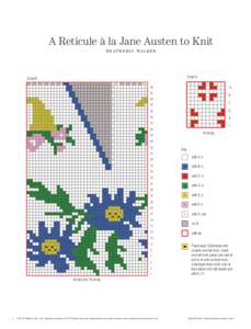 A Reticule à la Jane Austen to Knit H E AT H E R LY WA L K E R Chart A  Chart B