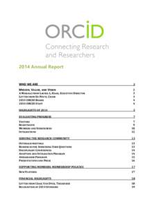 Identifiers / ORCID / ResearcherID