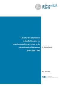 Microsoft Word - 091028_Literaturdokument_forschg_Lehre_bk(2).doc