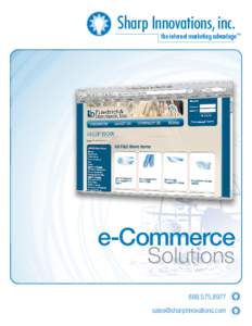 Sharp Innovations, inc.  the internet marketing advantage™ e-Commerce Solutions