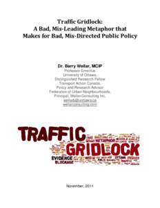 Microsoft Word - Traffic Gridlock2_draft2