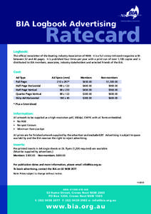 BIA Logbook Ratecard OCT2010.indd