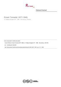 Edmond Vermeil  Ernest Tonnelat[removed])