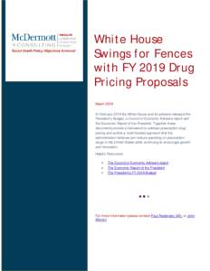 White House Swings for Fences with FY 2019 Drug Pricing Proposals