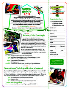 2015  Have you seen the new and improved Girl Scouts of Nassau County Camp Guide? It’s more than you think…..sure it includes Blue Bay Summer Sleepaway Camp and Summer Fun Day Camp at Wantagh Park. But did you know i