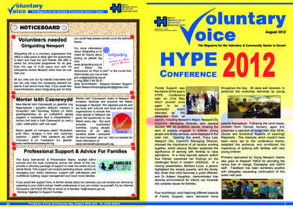 The Magazine for the Voluntary & Community Sector in Gwent  GWENT ASSOCIATION OF VOLUNTARY ORGANISATIONS