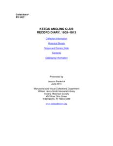 Keegs Angling Club Record Diary