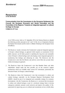 Bundesrat  Document[removed]Resolution)