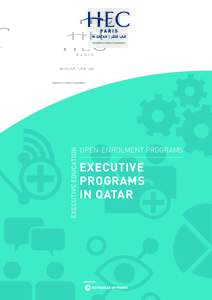OPEN-ENROLMENT PROGRAMS  EXECUTIVE PROGRAMS IN QATAR
