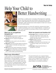 Help Your Child to Better Handwriting