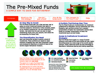 The Pre-Mixed Funds A SIMPLE WAY TO SAVE FOR RETIREMENT Homepage  Would you like
