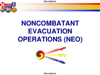 USFK  NONCOMBATANT EVACUATION OPERATIONS (NEO)