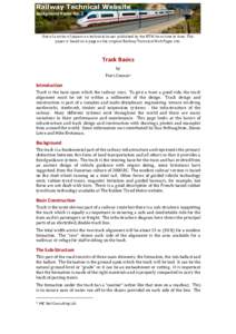 Railway Technical Website Background	Paper	No.	2 One	of	a	series	of	papers	on	technical	issues	published	by	the	RTW	from	time	to	time.	This	 paper	is	based	on	a	page	on	the	original	Railway	Technical	Web	Pages	site.