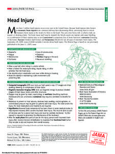 The Journal of the American Medical Association  Head Injury TRAUMA