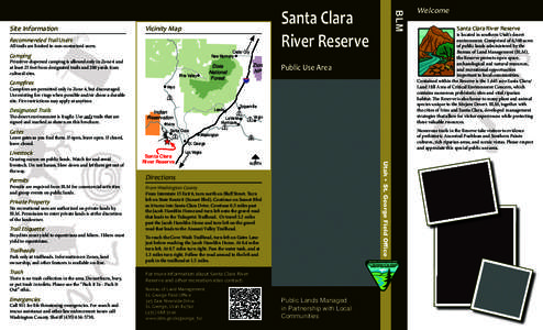 Santa Clara River Reserve Vicinity Map  Recommended Trail Users