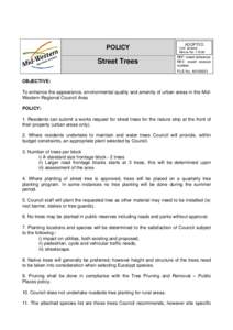 Microsoft Word - Street tree policy.doc