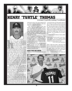 HENRY “TURTLE” THOMAS  Assistant Coach/Recruiting Coordinator h