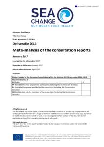 Meta-analysis of the consultation reports
          Meta-analysis of the consultation reports