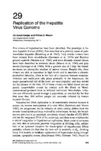 Chapter 29: Replication of the Hepatitis Virus Genome (PDF)