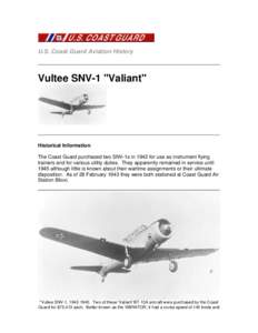 U.S. Coast Guard Aviation History  Vultee SNV-1 