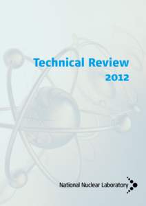 Technical Review 2012 National Nuclear Laboratory (NNL)  Table of Contents