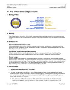 Microsoft Word - Inmate Sweat Lodge Accounts.doc