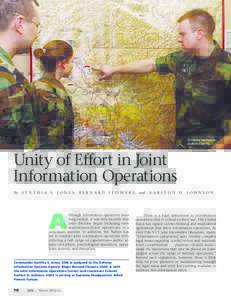 Reviewing intelligence, Northern Edge ’02. U.S. Air Force (Adrian Cadiz) Unity of Effort in Joint Information Operations