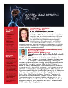 Minnesota Stroke Conference 2015 brochure