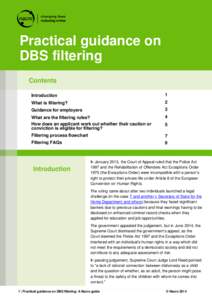 Practical guidance on DBS filtering Contents Introduction  1