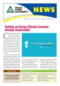 N EWS Newsletter Volume 5: January— February — March — 2014  Building an Energy-Efficient Economy