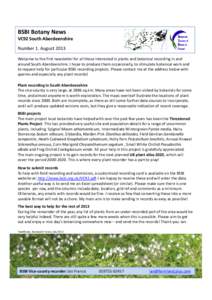 Microsoft PowerPoint - BSBI Botany News VC92 South Aberdeenshire 1