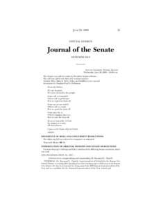 JUNE 29, [removed]SPECIAL SESSION