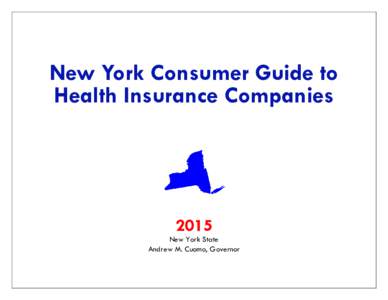 New York Consumer Guide to Health Insurance Companies